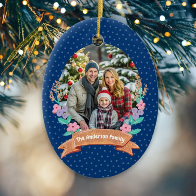 Adorno De Cerámica Festividad de la Marina de Navidades de flores (Subido por el creador)