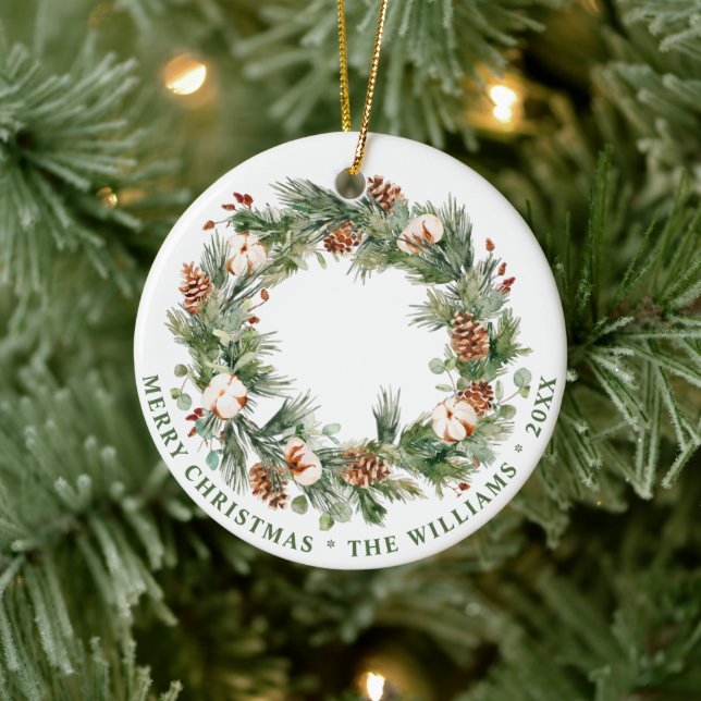 Adorno De Cerámica Festividad de los Navidades de los pinos (Árbol)