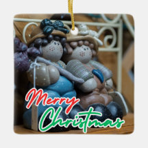 Festividad de Navidades de la familia Snowman