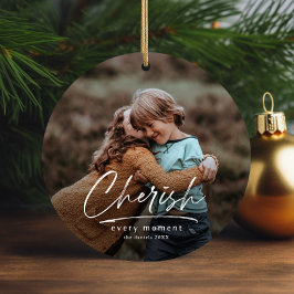 Adorno De Cerámica Festividad de Navidades fotográficos con guión sim