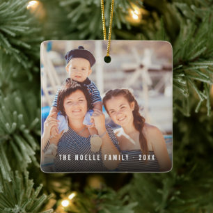 Adorno De Cerámica Festividad de Navidades modernos de fotografía dob