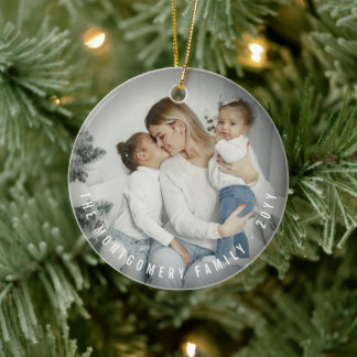Adorno De Cerámica Festividad de Navidades modernos de fotografía dob