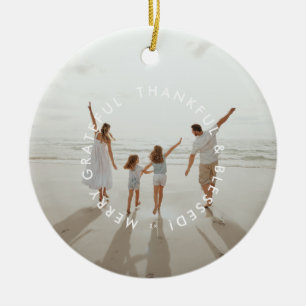 Adorno De Cerámica Festividad de Navidades modernos retro elegante