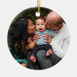 Adorno De Cerámica Festividad de personalizados Navidades de fotograf