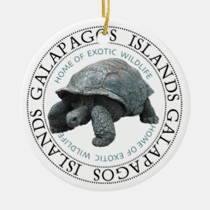 Adorno De Cerámica Festividad De Tortuga En Las Islas Galápagos