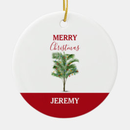 Adorno De Cerámica Festividad del árbol de la palmera tropical