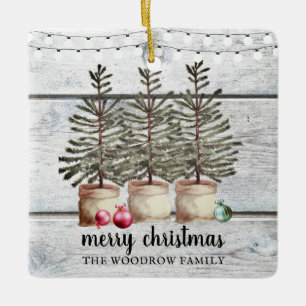 Adorno De Cerámica Festividad personalizada de árboles navideños de m