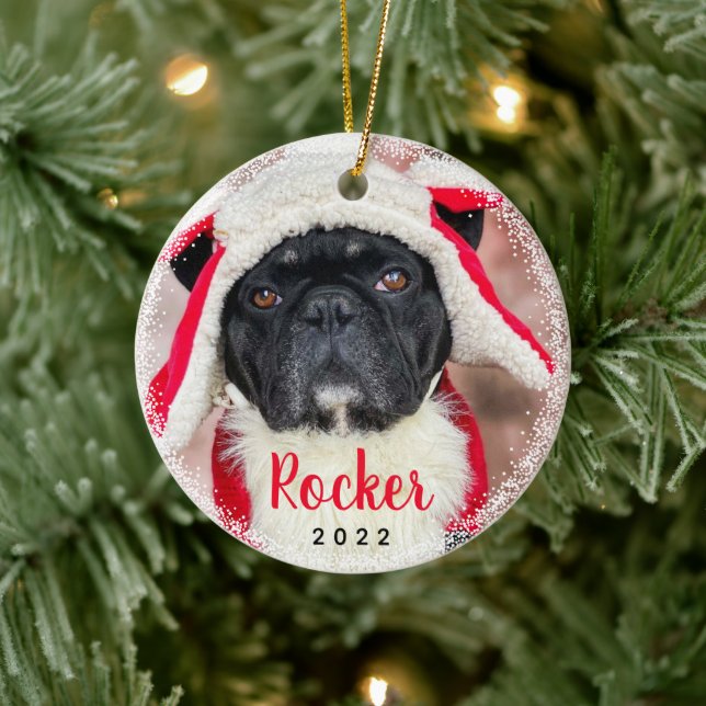 Adorno De Cerámica Festividad personalizada de perros Mascotas (Árbol)