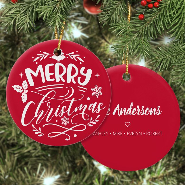 Adorno De Cerámica Festividad Personalizado navideño (Subido por el creador)