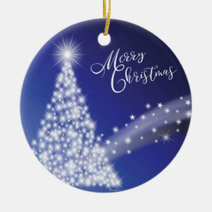 Adorno De Cerámica Festividad Starry Bright Merry Christmas
