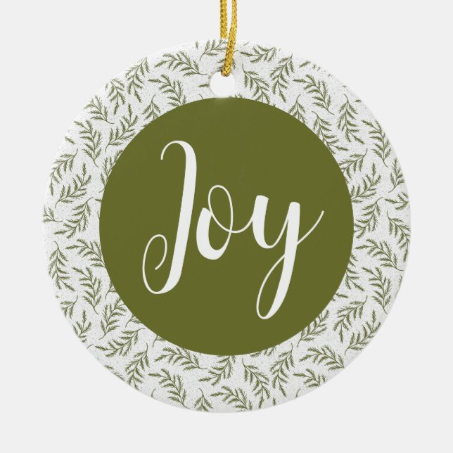 Adorno De Cerámica Festividades familiares de navidades Personalizado (Frente)