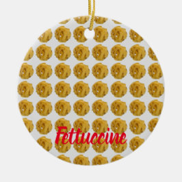 Adorno De Cerámica Fettuccine Pasta Noodle Pattern for Food Lover