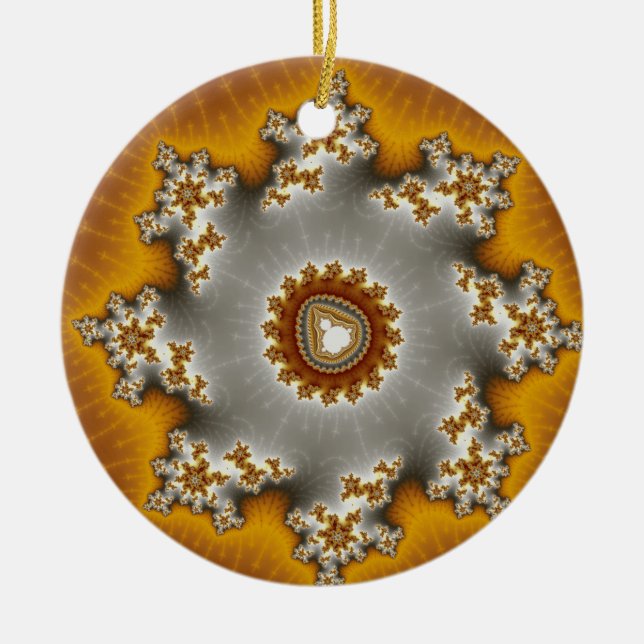 Adorno De Cerámica Feulia - Fractal (Frente)