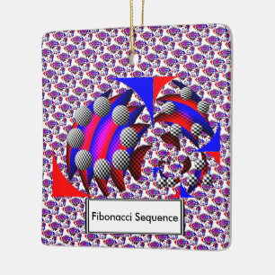 Adorno De Cerámica Fibonacci 'Fish Checker' por Kenneth Yoncich