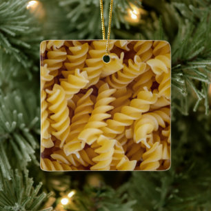 Adorno De Cerámica Fideos de Pasta Fusilli