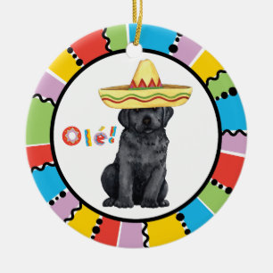 Adorno De Cerámica Fiesta Black Lab
