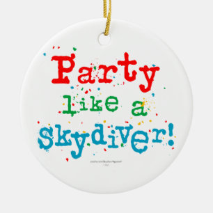 Adorno De Cerámica ¡Fiesta como un SKYDIVER!