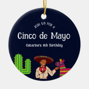 Adorno De Cerámica Fiesta de Aniversario del Cinco de Mayo