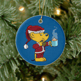 Adorno De Cerámica Fiesta de Navidad Salvaje