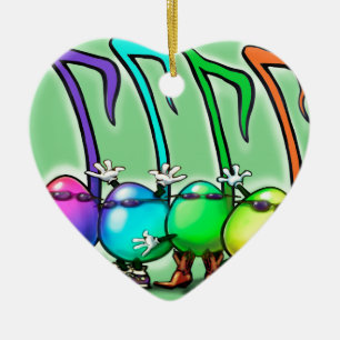 Adorno De Cerámica Fiesta de notas de música