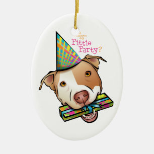 Adorno De Cerámica Fiesta de Pittie