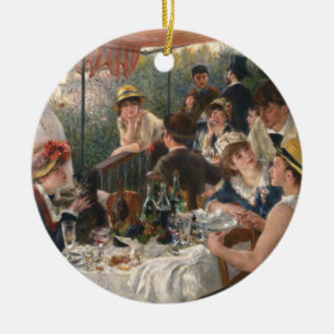 Adorno De Cerámica Fiesta de Renoir French Luncheon Boating
