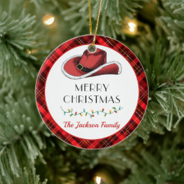 Adorno De Cerámica Fiesta Gorra de Navidades occidentales