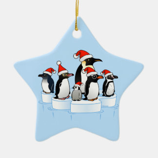 Adorno De Cerámica Fiesta Penguin navidades