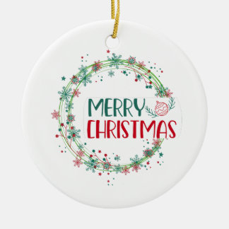 Adorno De Cerámica Fiesta tradicional: Clásico arándano ChrisMas Wrea