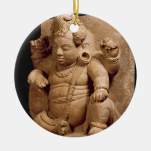 Adorno De Cerámica Figura de Siva como Vamana, maharashtra de Mansar