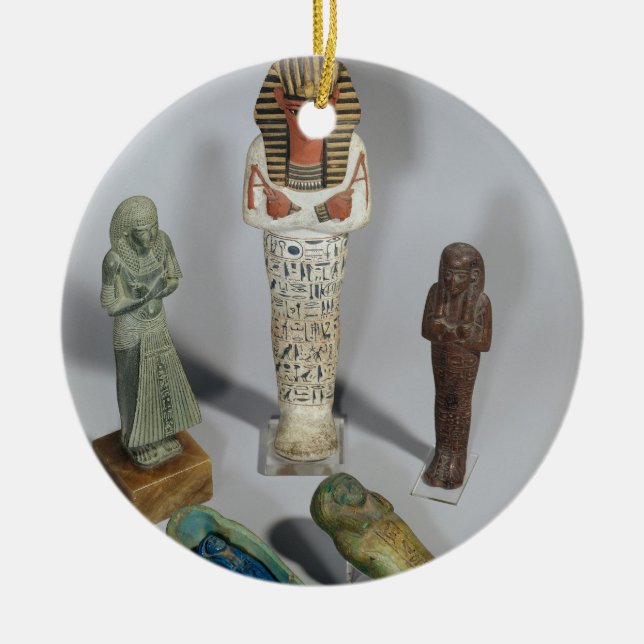 Adorno De Cerámica Figuras de Ushabti (Frente)