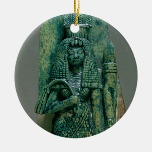 Adorno De Cerámica Figurilla de la reina Tiye, esposa de Amenophis (Frente)