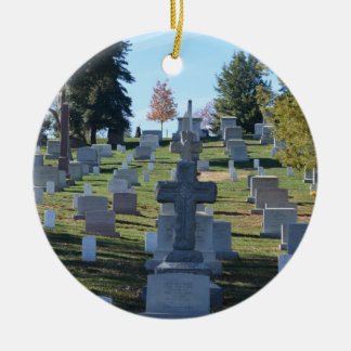 Adorno De Cerámica Fila de lápidas mortuorias cruzadas, Arlington