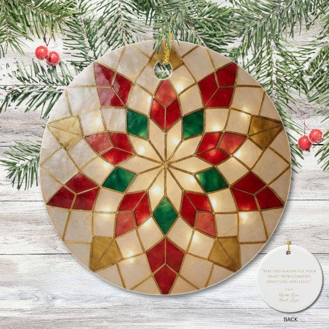 Adorno De Cerámica Filipino Parol Comfort Christmas Keepsake (Subido por el creador)