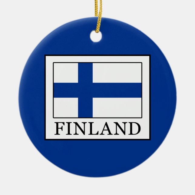 Adorno De Cerámica Finlandia (Frente)