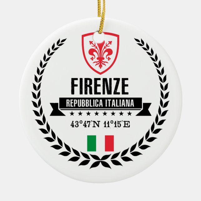 Adorno De Cerámica Firenze (Frente)
