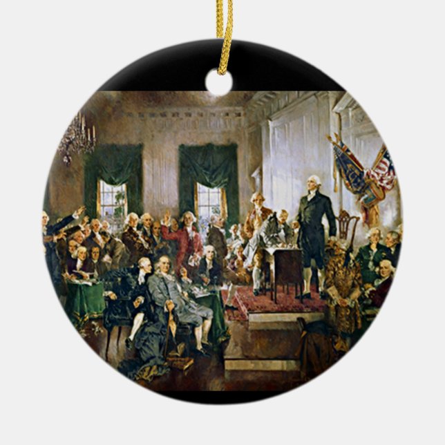 Adorno De Cerámica Firma de la Constitución (Frente)