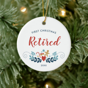 Adorno De Cerámica First Christmas Retired Personalized Cute Festive