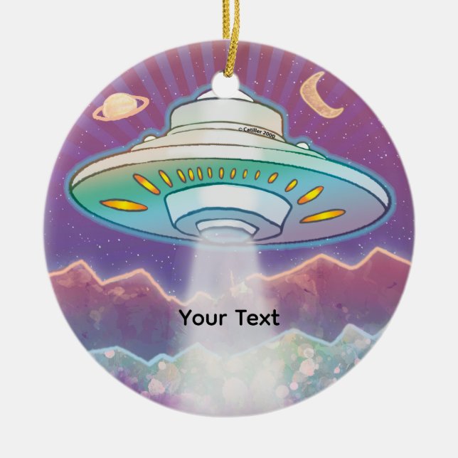 Adorno De Cerámica First Spaceship (Frente)