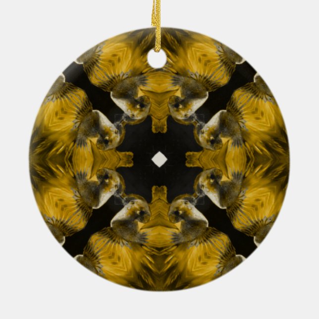 Adorno De Cerámica Fish Psychedelic Arts (Atrás)