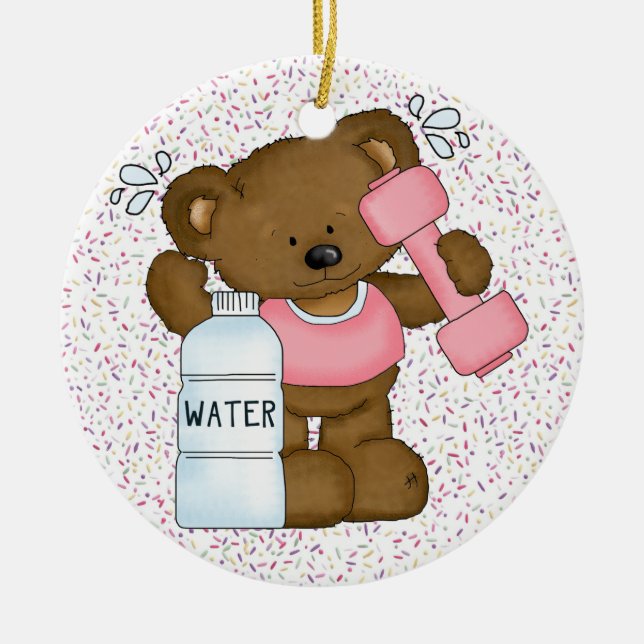 Adorno De Cerámica ¡Fitness! (Frente)