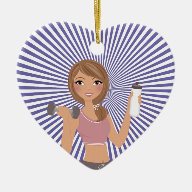 Adorno De Cerámica ¡Fitness! (Frente)