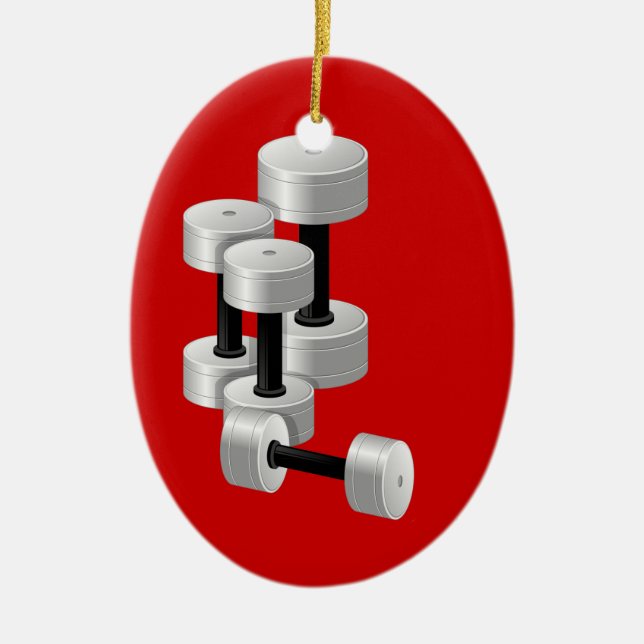 Adorno De Cerámica ¡Fitness! por SRF (Frente)