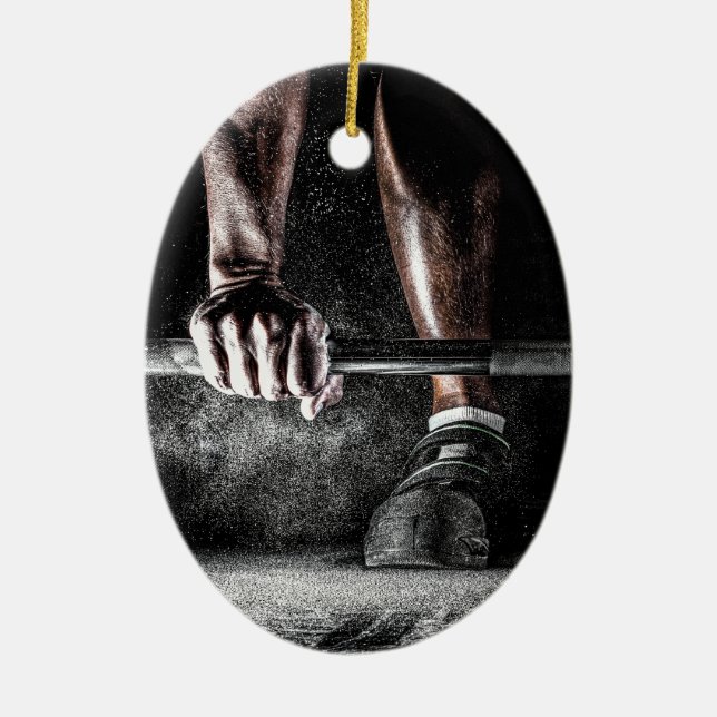 Adorno De Cerámica Fitness Weightrising Gym (Frente)