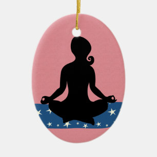 Adorno De Cerámica ¡Fitness! Yoga - SRF