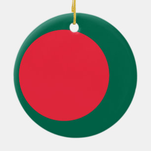 Adorno De Cerámica Flag of Bangladesh Ornament