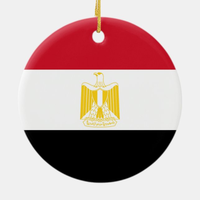 Adorno De Cerámica Flag of Egypt (Atrás)