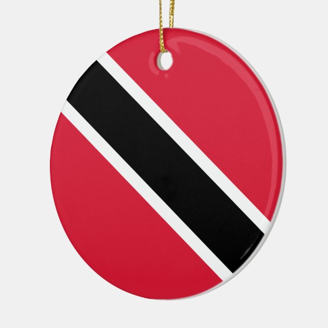 Adorno De Cerámica Flag of Trinidad and Tobago (Izquierda)