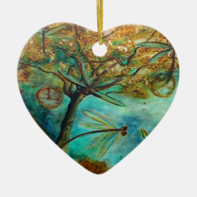 Adorno De Cerámica Flagelación de la libélula (Frente)