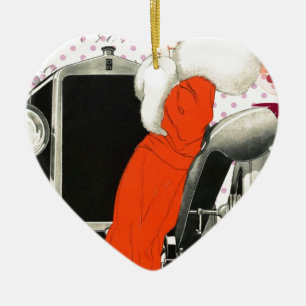 Adorno De Cerámica flapor de polkadots